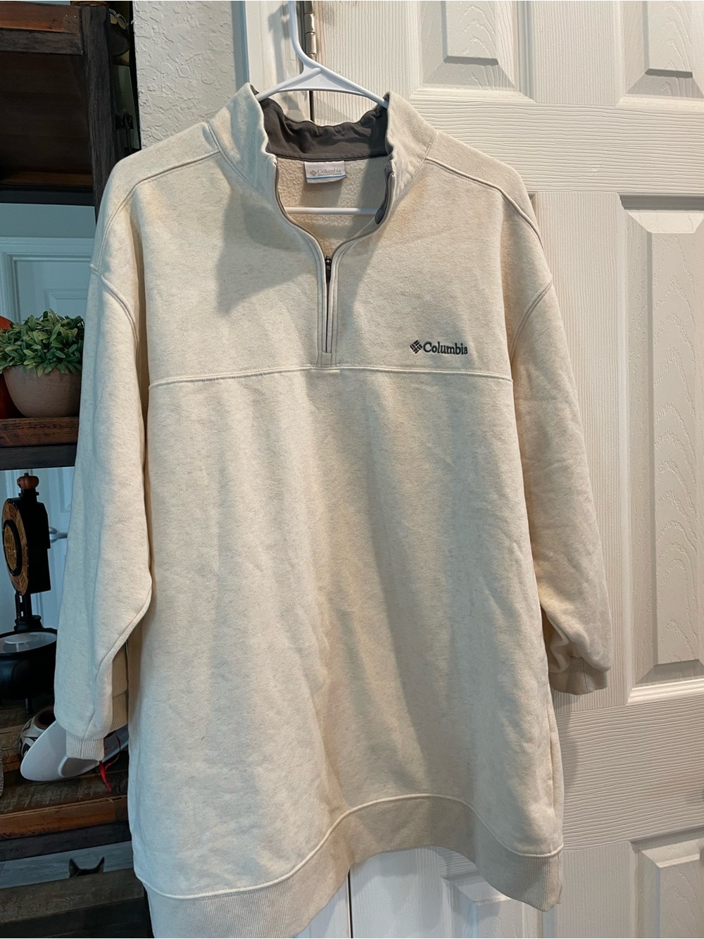 Columbia Hart Mountain 11 Men’s XXL oatmeal 1/4 Zip long sleeve Sweatshirt